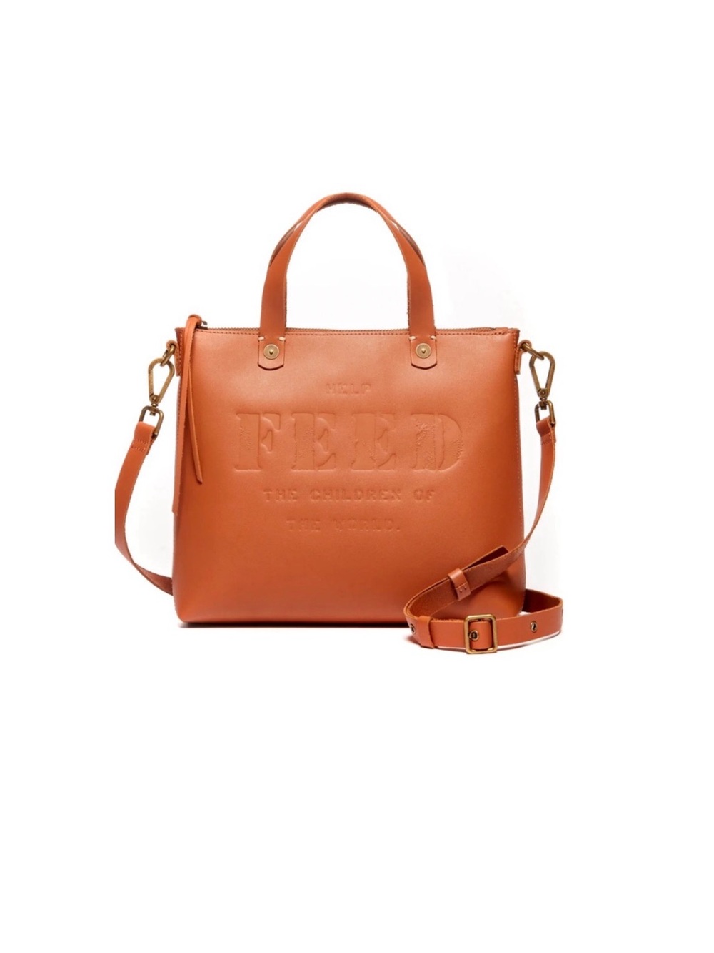 FEED Projects, Eleanor Crossbody Bag in rich russet leather 🤎